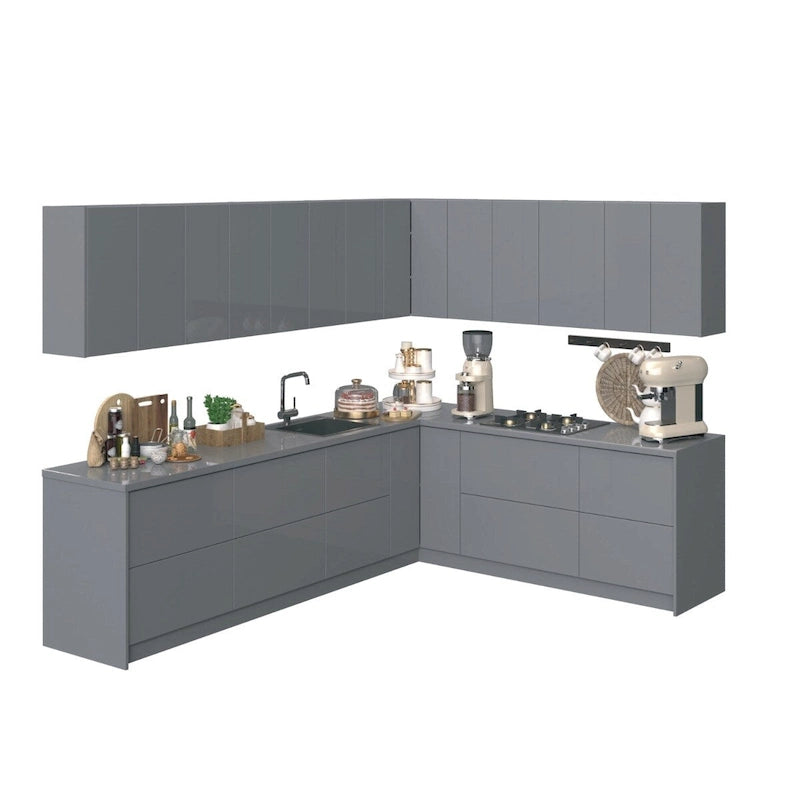 Kitchen Culinary Collection Gray Color Base Size 10Ft Wide - 94x120