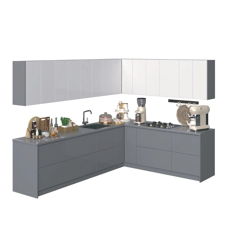 Kitchen Culinary Collection Gray Color Base Size 10Ft Wide - 94x120