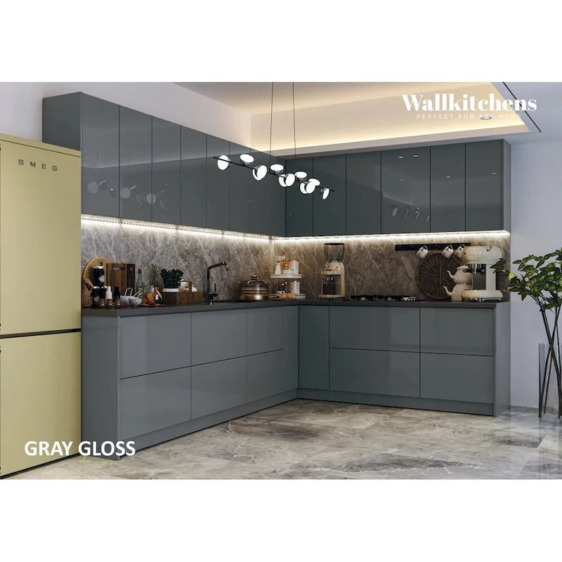 Kitchen Culinary Collection Gray Color Base Size 10Ft Wide - 94x120