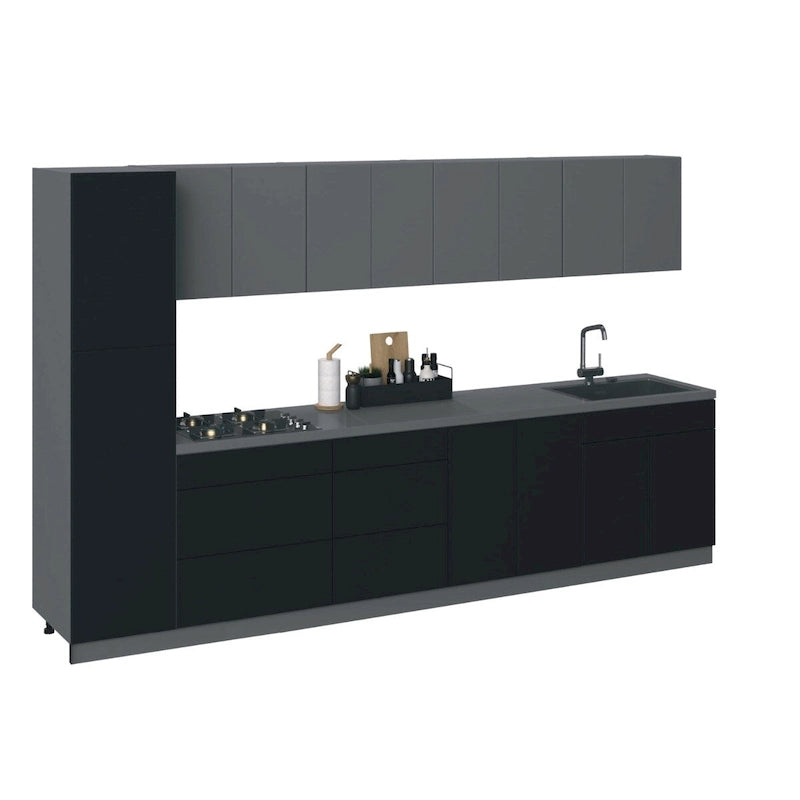 Kitchen Elegant Collection Black Color Base Size 11Ft Wide - 135x24