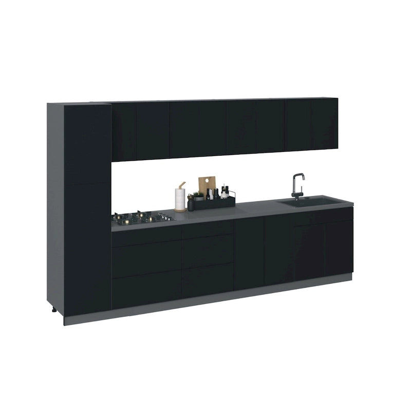 Kitchen Elegant Collection Black Color Base Size 11Ft Wide - 135x24