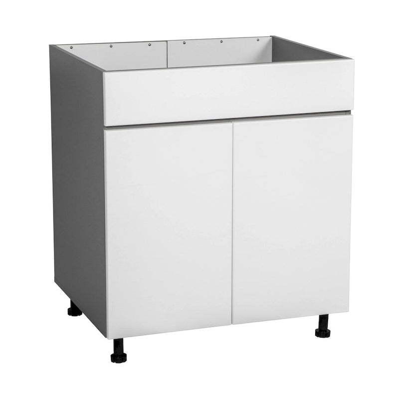 36 Sink Base Cabinets-High Double Door-Grey - 36 x 34 1/2 x 23 3/8