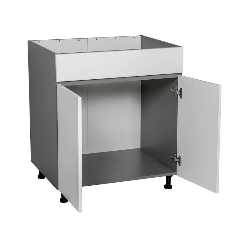 36 Sink Base Cabinets-High Double Door-Grey - 36 x 34 1/2 x 23 3/8