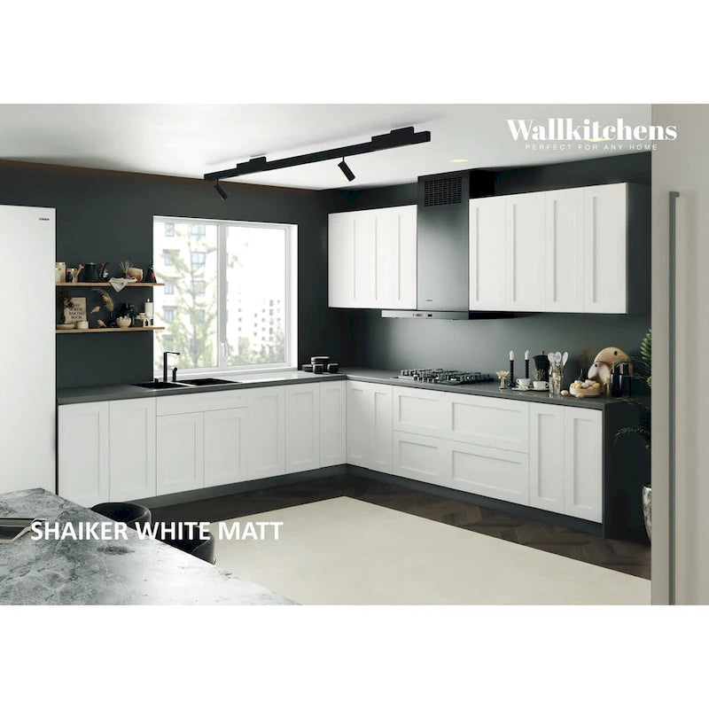 Kitchen Prodigy Collection White Matte Color Base Size 11Ft Wide - 130x130