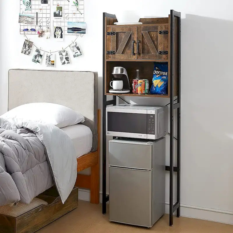 Yak About It Dorm Hutch - Over the Fridge Organizer by DormCo - 23.60L x 9.85D x 74H