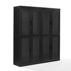 Crosley Essen 2Pc Glass Door Kitchen Pantry Storage Cabinet Set