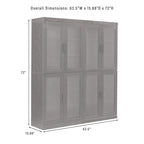 Crosley Essen 2Pc Glass Door Kitchen Pantry Storage Cabinet Set