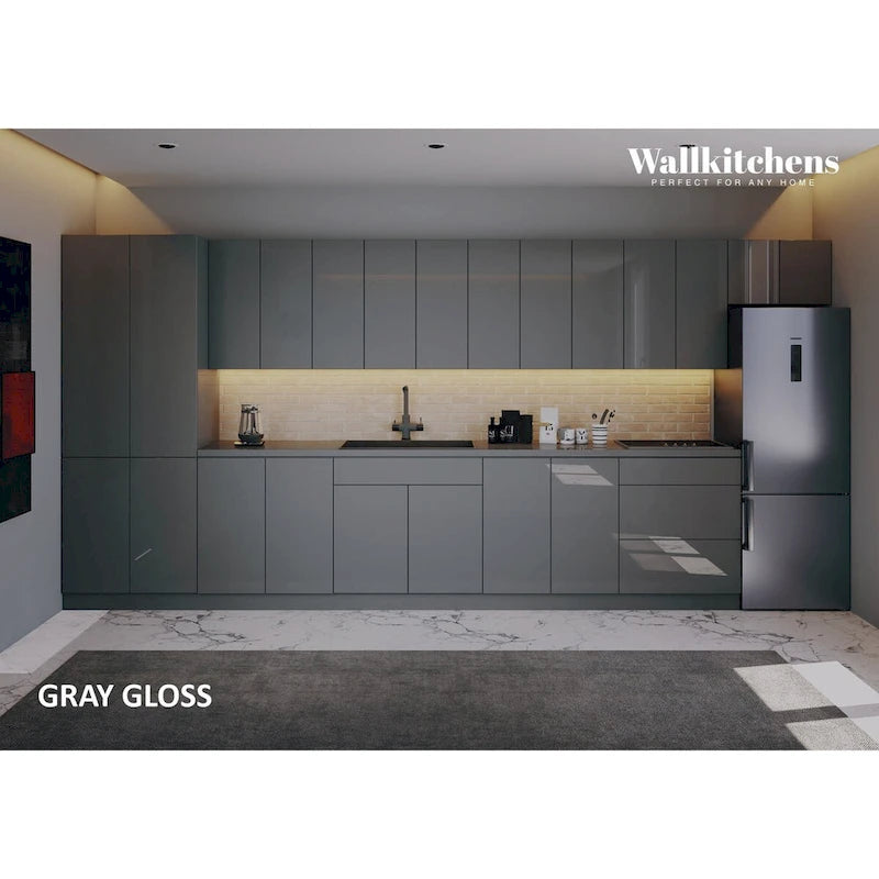 Kitchen Imperial Collection Gray Color Base Size 15Ft Wide - 174x24