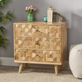 3 Drawer Modern Wood Dresser Accent Storage Cabinet Chest - N/A