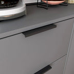 Storage Cabinet with 3 Drawers & Adjustable Shelf, Mid Century Cabinet with Door, Accent Cabinet