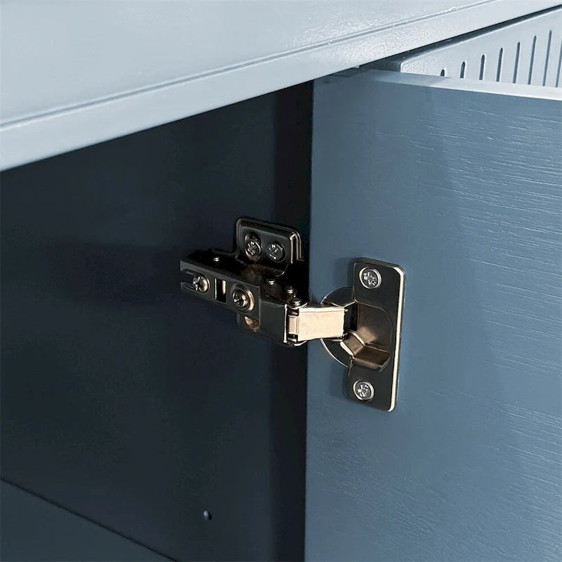 70.07 Wood Storage Cabinet with 4 Doors and Adjustable Shelves