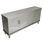 70.07 Wood Storage Cabinet with 4 Doors and Adjustable Shelves