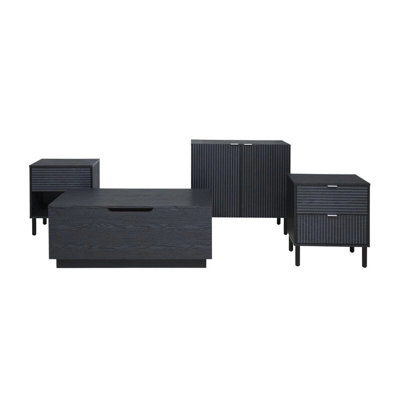 Merk Black Cabinet 2 Door