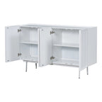 Modern Cabinet with 4 Doors and Adjustable Shelves