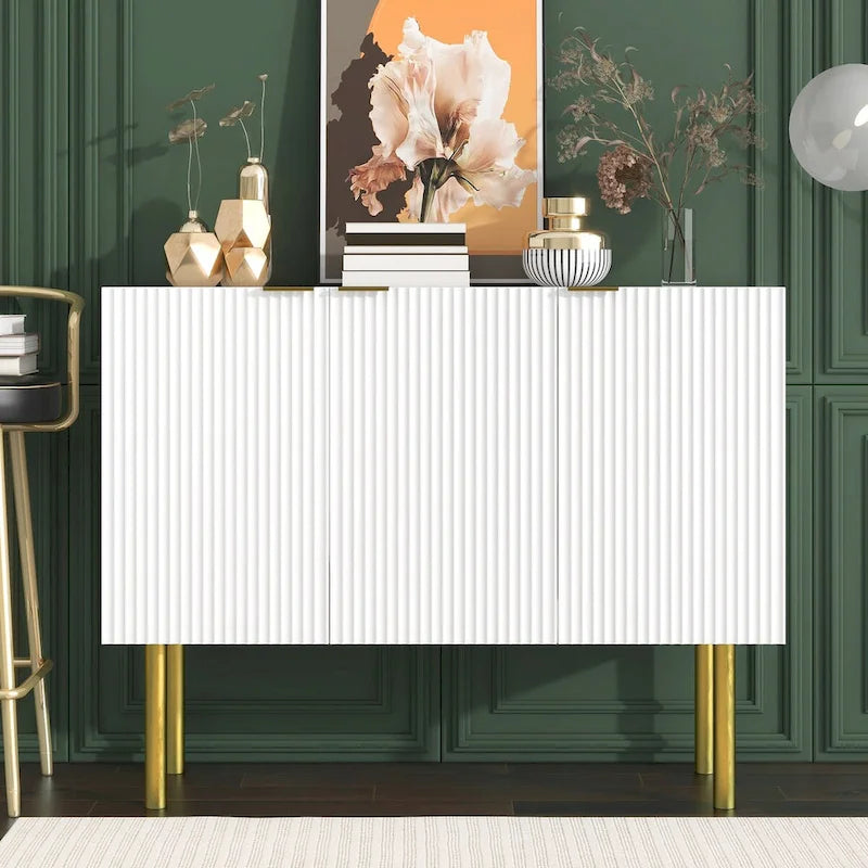 Modern Simple Sideboard Cabinet with Adjustable Shelves for Living Room, Dining Room