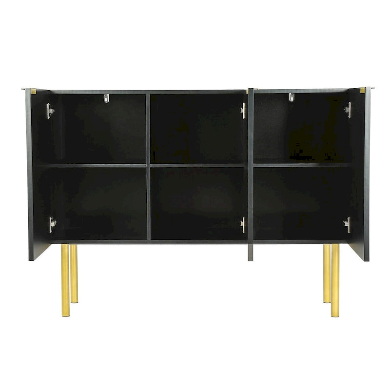 Modern Simple Sideboard Cabinet with Adjustable Shelves for Living Room, Dining Room