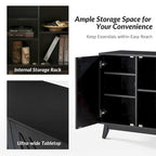 Joseph Midcentury 30Tall 2 Door Accent Cabinet Set of 2 by HULALA HOME