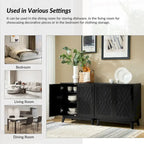 Joseph Midcentury 30Tall 2 Door Accent Cabinet Set of 2 by HULALA HOME