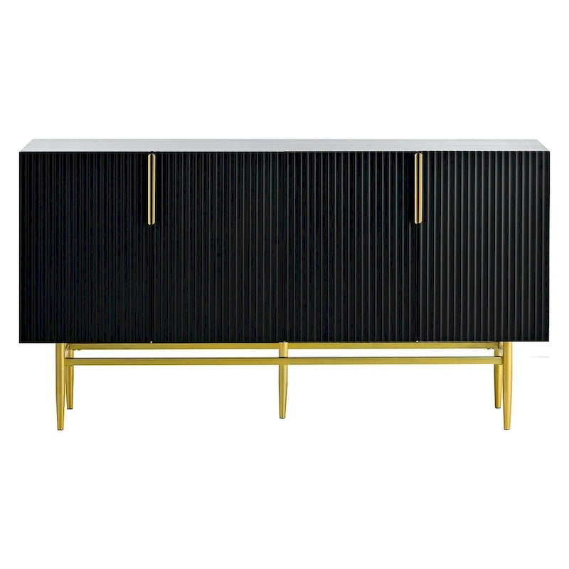 60 Modern Elegant 4-Door Cabinet Buffet/Sideboard
