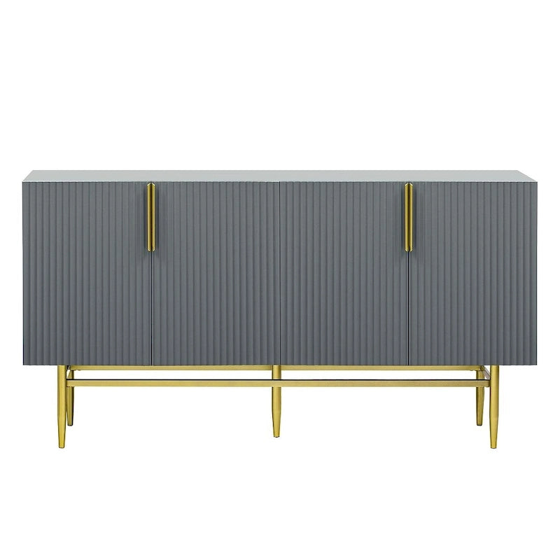 60 Modern Elegant 4-Door Cabinet Buffet/Sideboard