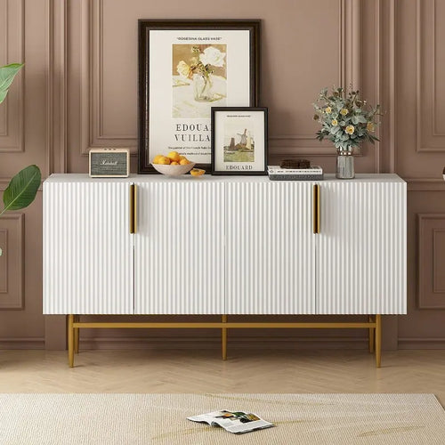60 Modern Elegant 4-Door Cabinet Buffet/Sideboard