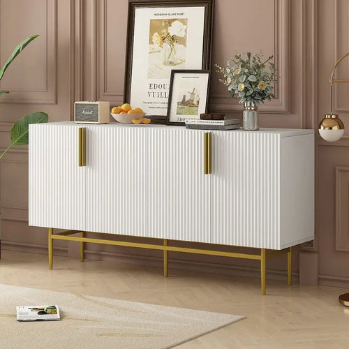 60 Modern Elegant 4-Door Cabinet Buffet/Sideboard