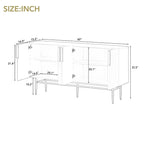 60 Modern Elegant 4-Door Cabinet Buffet/Sideboard