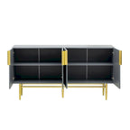 60 Modern Elegant 4-Door Cabinet Buffet/Sideboard