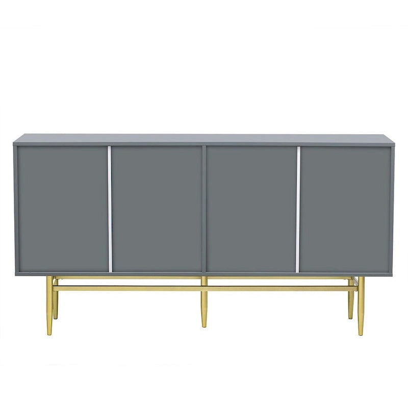 60 Modern Elegant 4-Door Cabinet Buffet/Sideboard