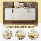 60 Modern Elegant 4-Door Cabinet Buffet/Sideboard