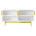 60 Modern Elegant 4-Door Cabinet Buffet/Sideboard