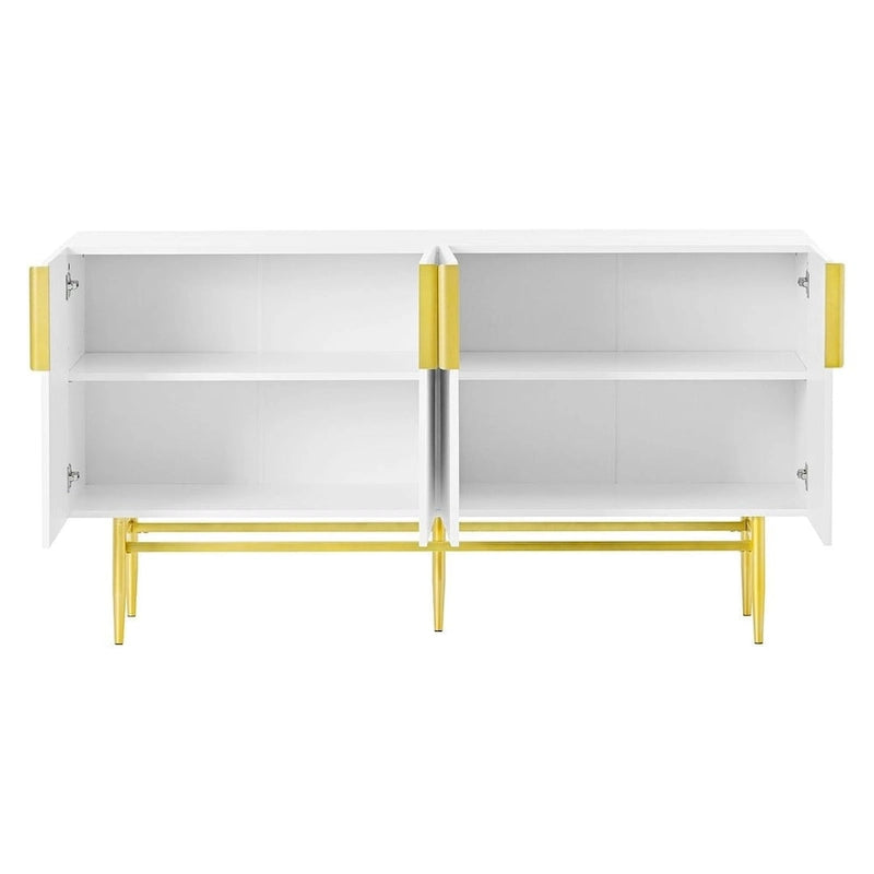 60 Modern Elegant 4-Door Cabinet Buffet/Sideboard