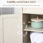 2 Barn Doors Kitchen Sideboard Buffet Cabinet with Drawer