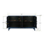 Lacquered Wooden Vintage Style Sideboard