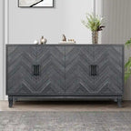 Lacquered Wooden Vintage Style Sideboard
