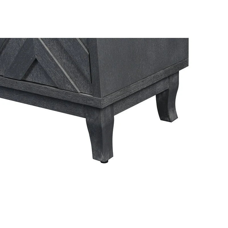 Lacquered Wooden Vintage Style Sideboard