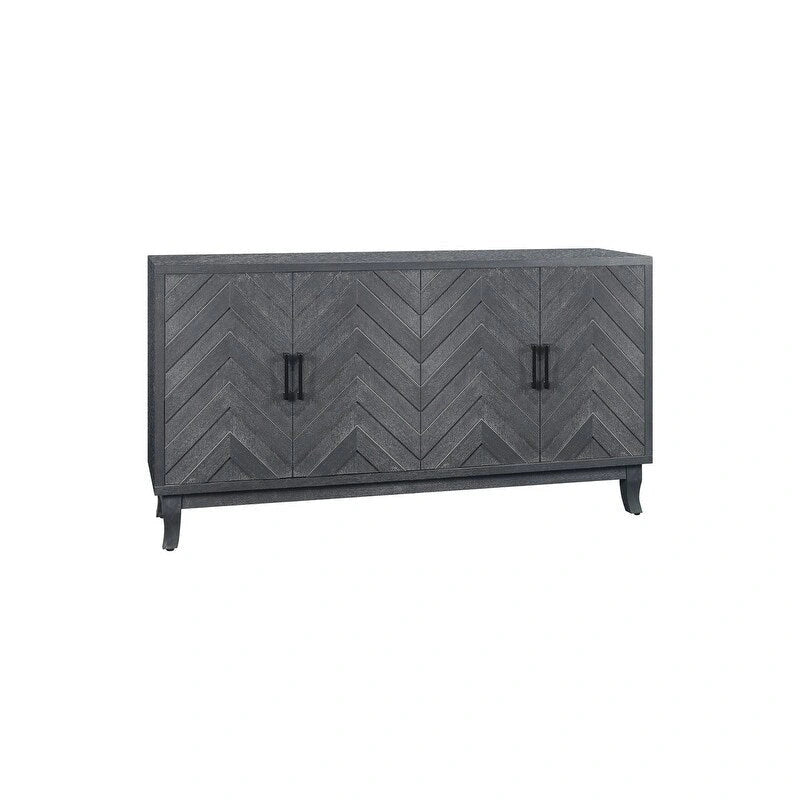 Lacquered Wooden Vintage Style Sideboard