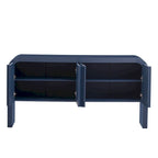 Striped Storage Cabinet with 4 Doors, Adjustable