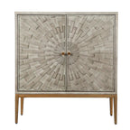 Mid-century Modern 2-door Wood Accent Cabinet Entry Coffee Table Storage Bedroom Sideboard Kitchen Buffets Chest - 29.5 inches