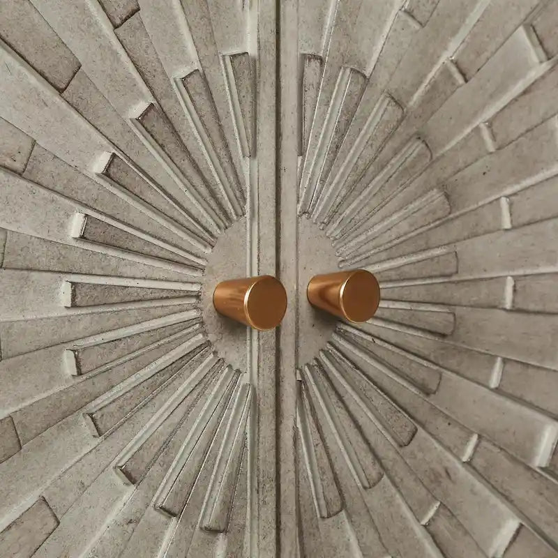 Mid-century Modern 2-door Wood Accent Cabinet Entry Coffee Table Storage Bedroom Sideboard Kitchen Buffets Chest - 29.5 inches