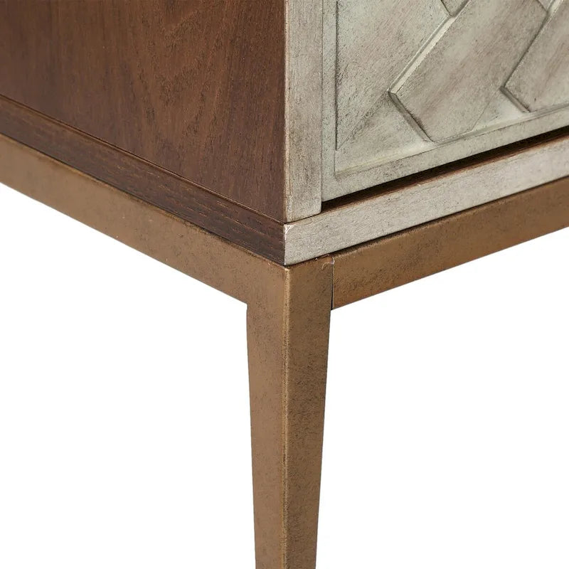 Mid-century Modern 2-door Wood Accent Cabinet Entry Coffee Table Storage Bedroom Sideboard Kitchen Buffets Chest - 29.5 inches