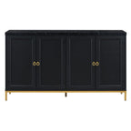 Modern Sideboard with Extra Large Storage Space with Metal Handles and Support Legs for Living Room and Dining Room