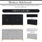 Modern Sideboard with Extra Large Storage Space with Metal Handles and Support Legs for Living Room and Dining Room