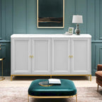 Modern Sideboard with Extra Large Storage Space with Metal Handles and Support Legs for Living Room and Dining Room