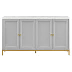 Modern Sideboard with Extra Large Storage Space with Metal Handles and Support Legs for Living Room and Dining Room