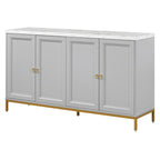 Modern Sideboard with Extra Large Storage Space with Metal Handles and Support Legs for Living Room and Dining Room