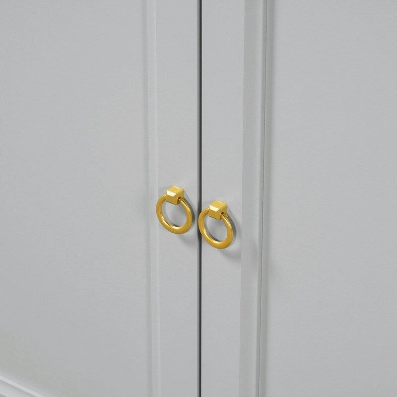 Modern Sideboard with Extra Large Storage Space with Metal Handles and Support Legs for Living Room and Dining Room