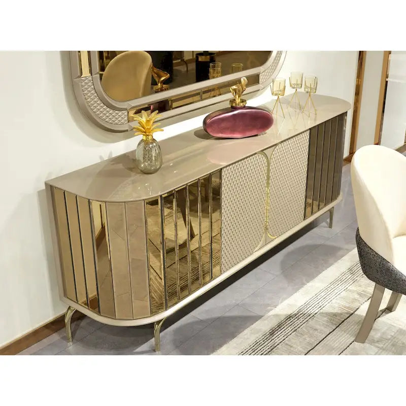 Madrid Modern Buffet With Mirror For Dining Room