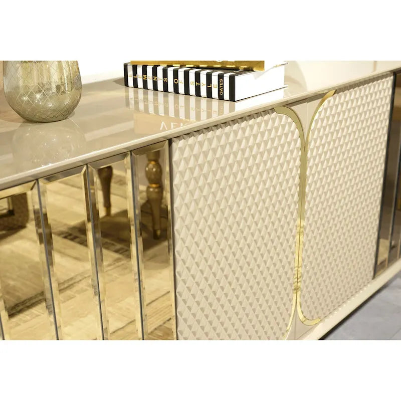 Madrid Modern Buffet With Mirror For Dining Room