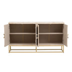 60 4-Door Sideboard Cabinet with Adjustable Shelves